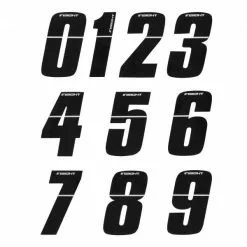 Numéro De Plaque INSIGHT 10 Cm Noir