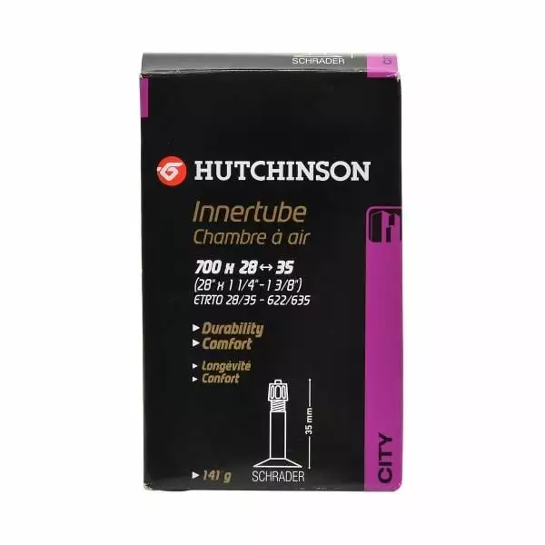 Chambre à Air HUTCHINSON STANDARD 700x28/35 Schrader 32 Mm 3 Chambre à Air HUTCHINSON STANDARD 700x28/35 Schrader 32 Mm