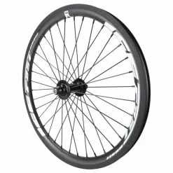 Roue Avant ICE SK 20x1"3/8 + Moyeu ICE TANK Axe 10 Mm + Adaptateur Axe 20 Mm Noir