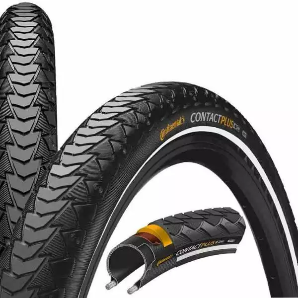 Pneu CONTINENTAL CONTACT PLUS 28x1 1/2 Safety Plus Breaker Reflex Rigide 101008 3 Pneu CONTINENTAL CONTACT PLUS 28x1 1/2 Safety Plus Breaker Reflex Rigide 101008