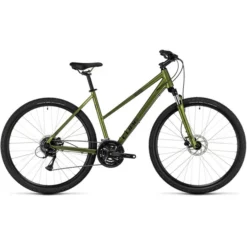 VTC CUBE NATURE TRAPEZ Vert 2023 -Vélos Urbains Soldes Boutique Cube Nature Trapez gr n schwarz5B600x6005D 6