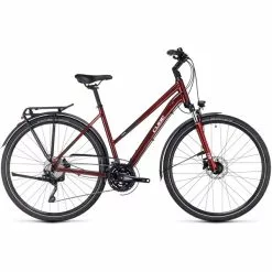 Vélo De Randonnée CUBE TOURING EXC TRAPEZ Rouge 2023